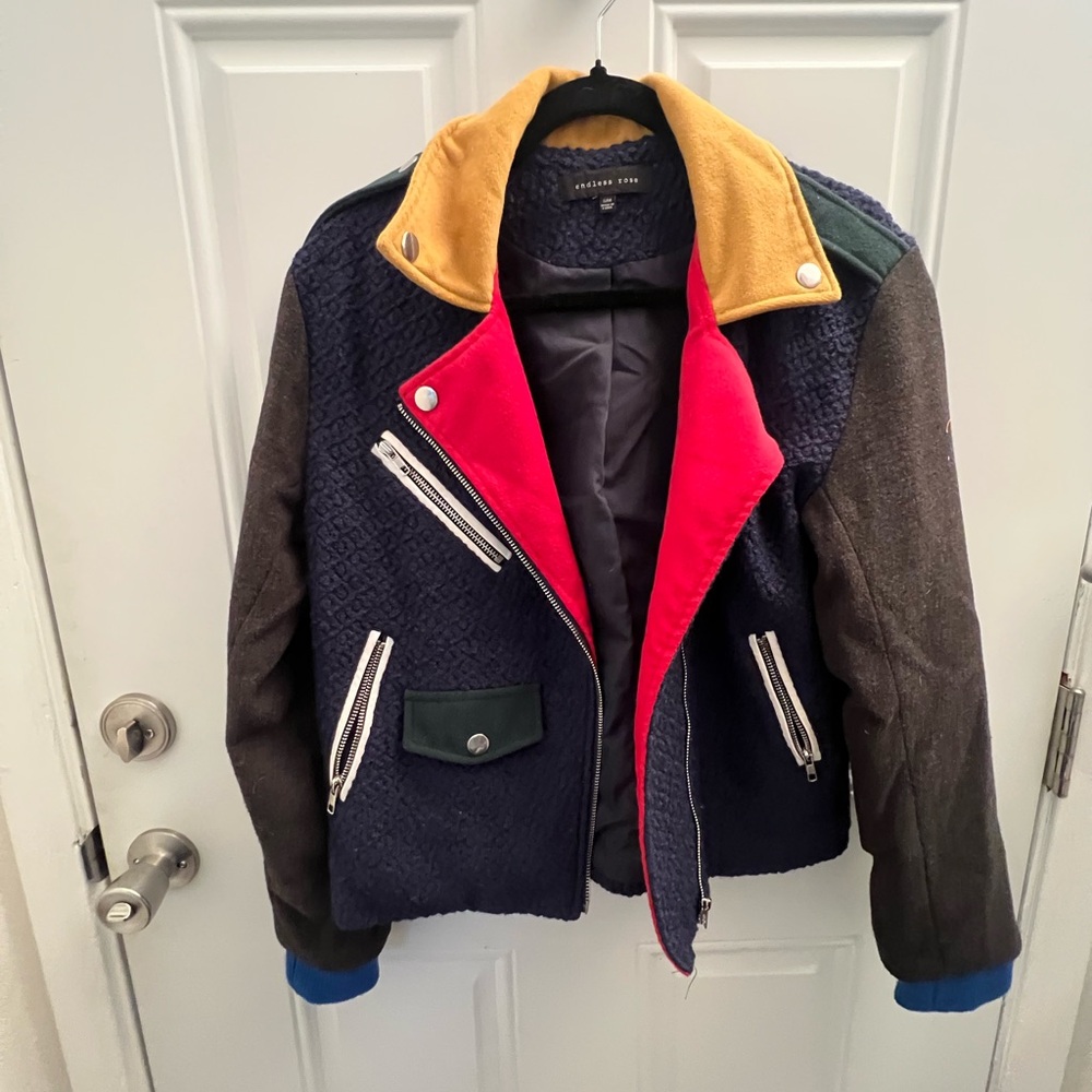 Endless Rose Multicolor Bomber Jacket - image 1